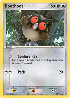 Pokemon Unseen Forces Hoothoot - 59