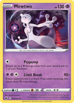 Pokemon Crown Zenith Mewtwo - 59