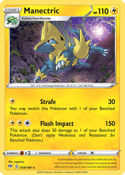 Pokemon Darkness Ablaze Manectric - 59