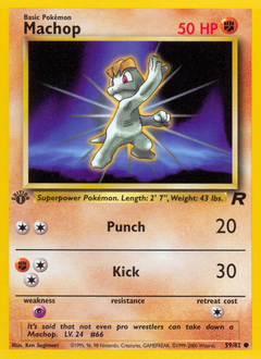 Pokemon Team Rocket Machop - 59