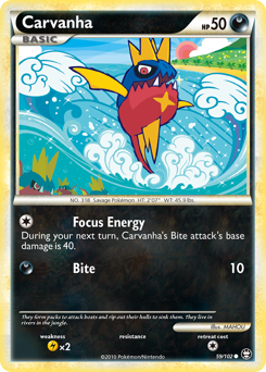 Pokemon HS—Triumphant Carvanha - 59