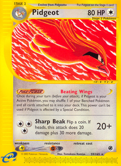 Pokemon Expedition Base Set Pidgeot - 59