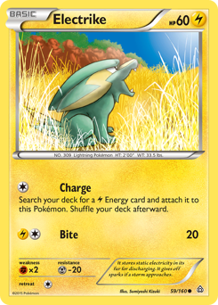 Pokemon Primal Clash Electrike - 59