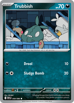 Pokemon White Flare Trubbish - 59