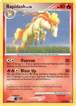 Pokemon Diamond & Pearl Rapidash - 59