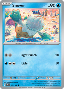 Pokemon Destined Rivals Snover - 59
