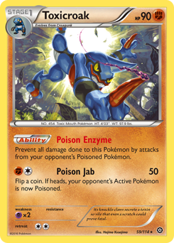Pokemon Steam Siege Toxicroak - 59