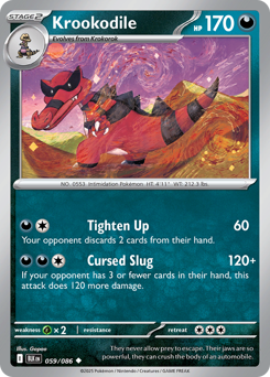 Pokemon Black Bolt Krookodile - 59