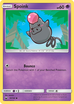 Pokemon Celestial Storm Spoink - 59