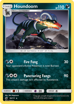 Pokemon Crimson Invasion Houndoom - 59