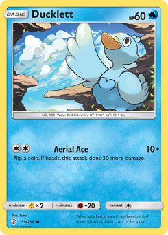 Pokemon Cosmic Eclipse Ducklett - 59