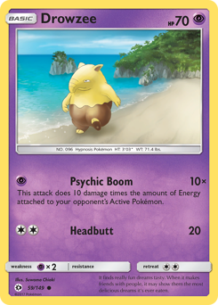 Pokemon Sun & Moon Drowzee - 59