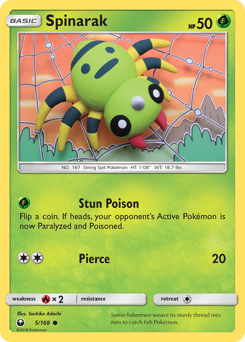 Pokemon Celestial Storm Spinarak - 5