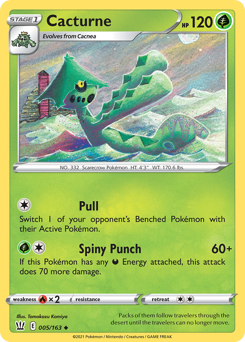 Pokemon Battle Styles Cacturne - 5