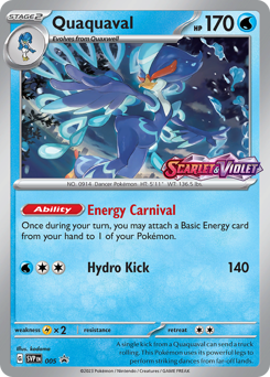 Pokemon Scarlet & Violet Black Star Promos Quaquaval - 5