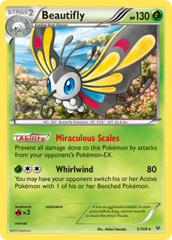Pokemon Roaring Skies Beautifly - 5