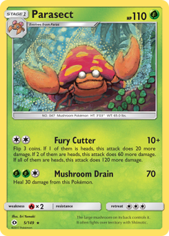 Pokemon Sun & Moon Parasect - 5
