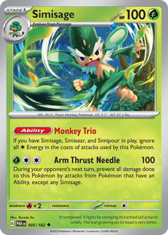 Pokemon Paradox Rift Simisage - 5