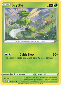 Pokemon Astral Radiance Scyther - 5