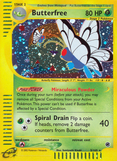 Pokemon Expedition Base Set Butterfree - 5