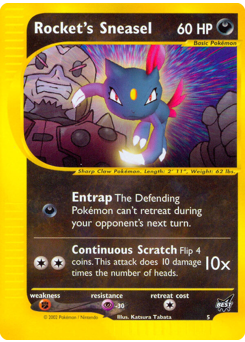 Pokemon Best of Game Rocket's Sneasel - 5