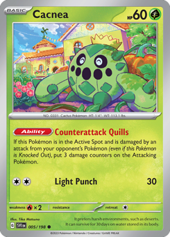 Pokemon Scarlet & Violet Cacnea - 5