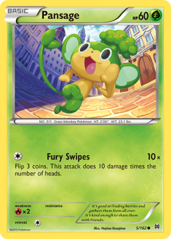 Pokemon BREAKthrough Pansage - 5