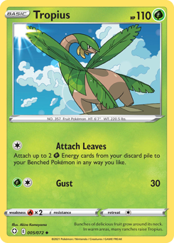 Pokemon Shining Fates Tropius - 5