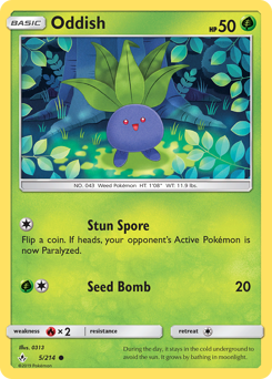 Pokemon Unbroken Bonds Oddish - 5