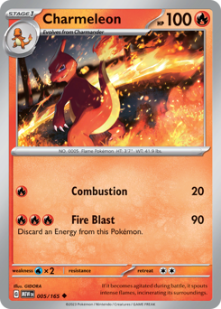 Pokemon 151 Charmeleon - 5