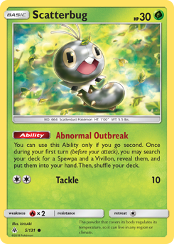 Pokemon Forbidden Light Scatterbug - 5