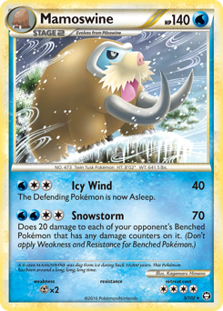 Pokemon HS—Triumphant Mamoswine - 5