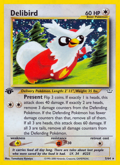 Pokemon Neo Revelation Delibird - 5