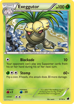 Pokemon Plasma Freeze Exeggutor - 5