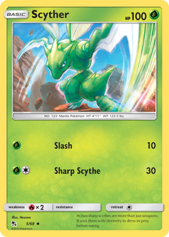 Pokemon Hidden Fates Scyther - 5