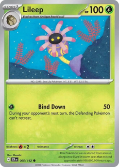 Pokemon Stellar Crown Lileep - 5