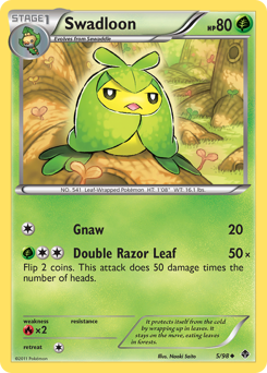 Pokemon Emerging Powers Swadloon - 5