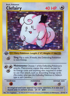 Pokemon Base Clefairy - 5