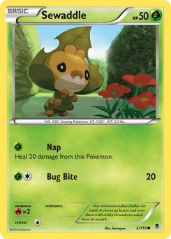 Pokemon Phantom Forces Sewaddle - 5