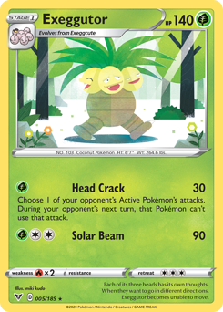 Pokemon Vivid Voltage Exeggutor - 5