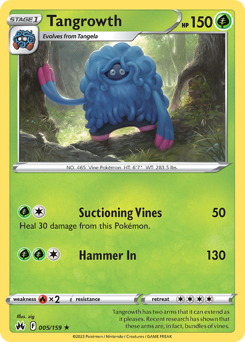 Pokemon Crown Zenith Tangrowth - 5