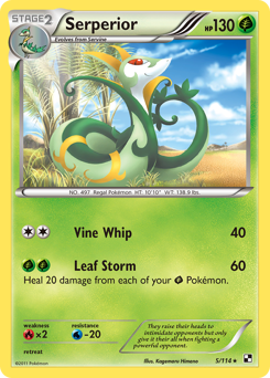 Pokemon Black & White Serperior - 5