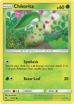 Pokemon Lost Thunder Chikorita - 5
