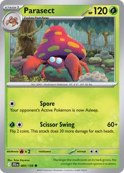 Pokemon Journey Together Parasect - 5