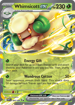 Pokemon White Flare Whimsicott ex - 5