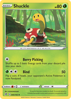 Pokemon Rebel Clash Shuckle - 5