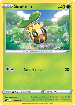 Pokemon Silver Tempest Sunkern - 5