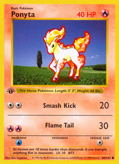 Pokemon Base Ponyta - 60