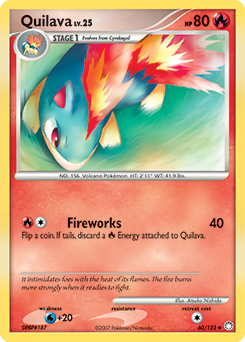 Pokemon Mysterious Treasures Quilava - 60