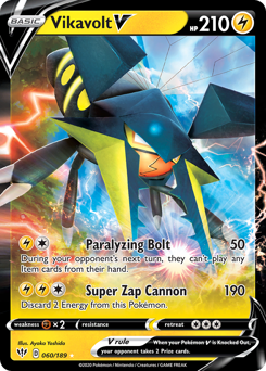 Pokemon Darkness Ablaze Vikavolt V - 60